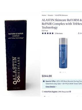 ALASTIN Skincare ReFORM & RePAIR Complex Serum - Blue